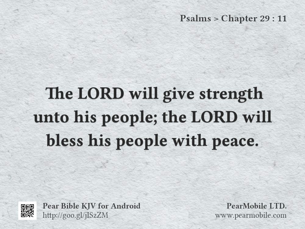 Psalms, Chapter 29:11